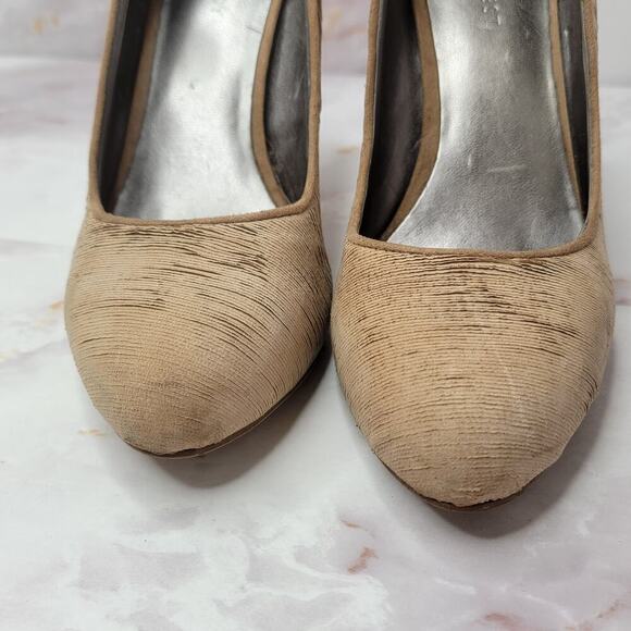 Nine West brown Leather heels with layered texture - Picture 8 of 16